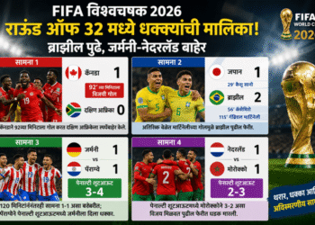 FIFA World Cup 2026: राउंड ऑफ 32 मध्ये धक्क्यांची मालिका; ब्राझील पुढे, जर्मनी-नेदरलॅंड बाहेर