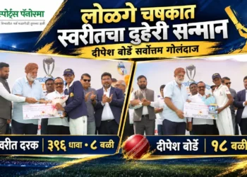 लोळगे चषकात स्वरीत दरकचा दुहेरी सन्मान; दीपेश बोर्डे सर्वोत्तम गोलंदाज